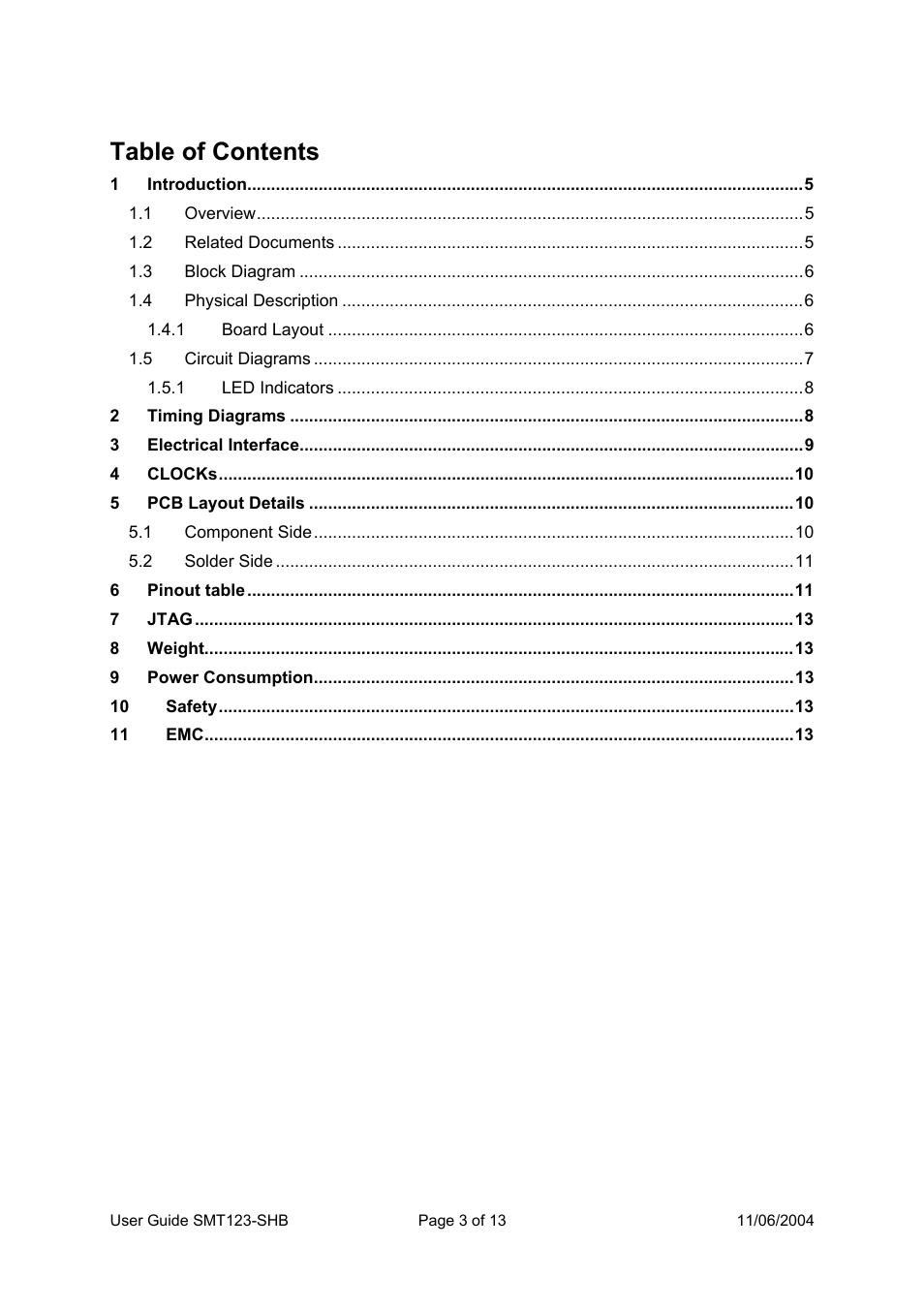 Sundance SMT123-SHB User Manual | Page 3 / 13