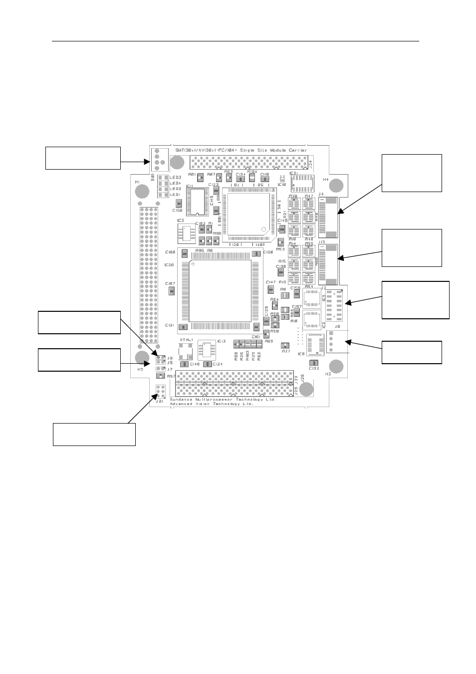 Where’s that jumper, Figure 8 : jumper finder diagram, 19 where’s that jumper | Below is a diagram to help locate the jumpers | Sundance SMT130 v.1.0 User Manual | Page 46 / 46