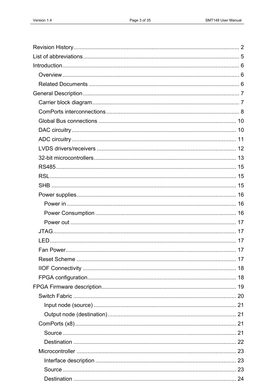 Sundance SMT148 User Manual | Page 3 / 35
