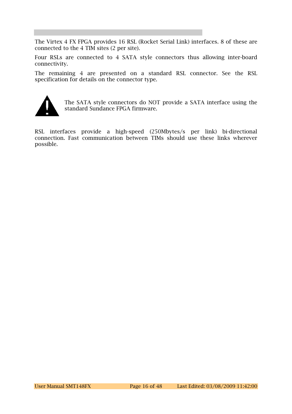 14 rsl | Sundance SMT148FX User Manual | Page 16 / 48