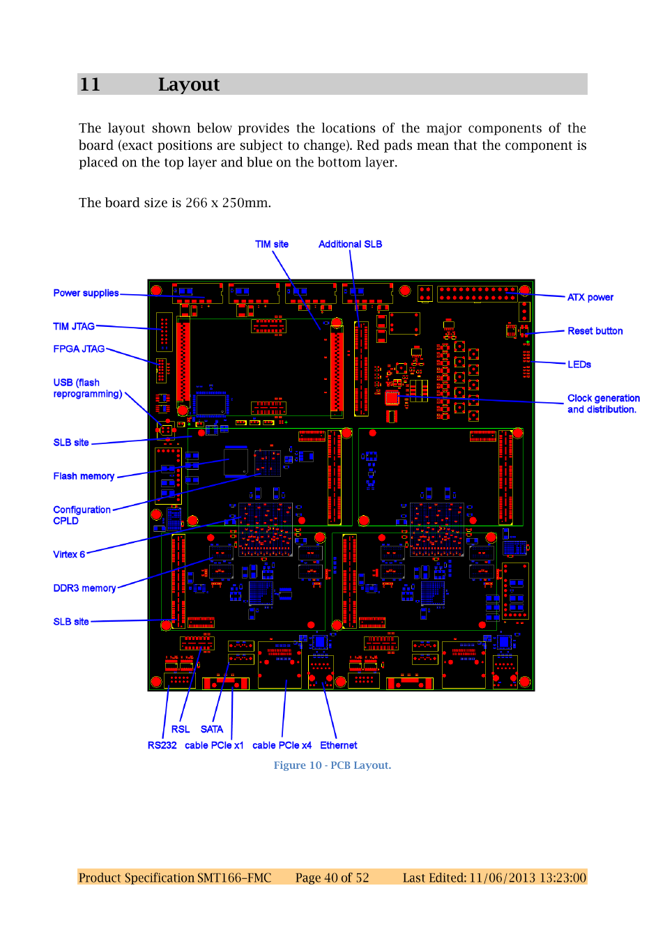 11 layout | Sundance SMT166-FMC User Manual | Page 40 / 52