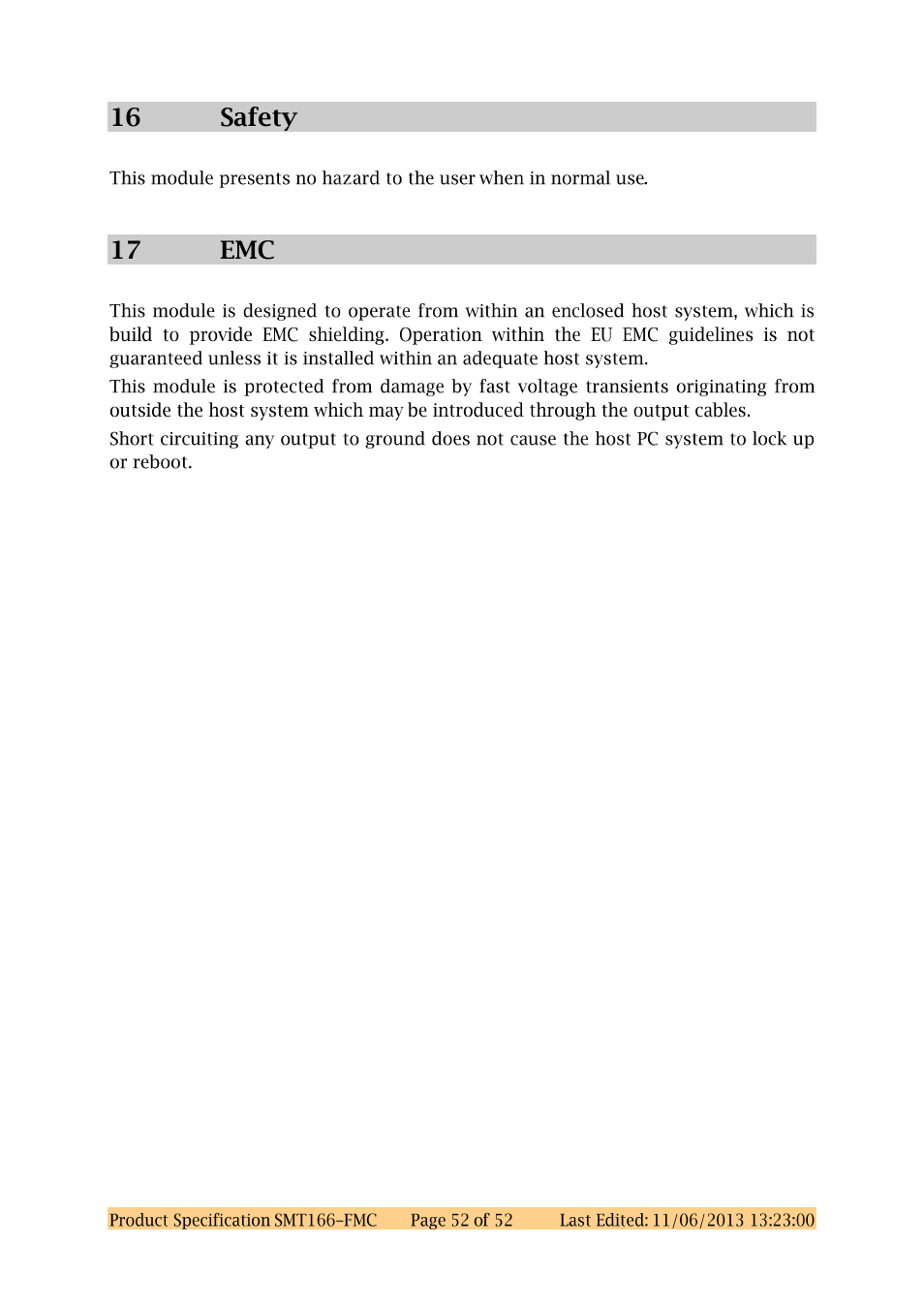 Sundance SMT166-FMC User Manual | Page 52 / 52