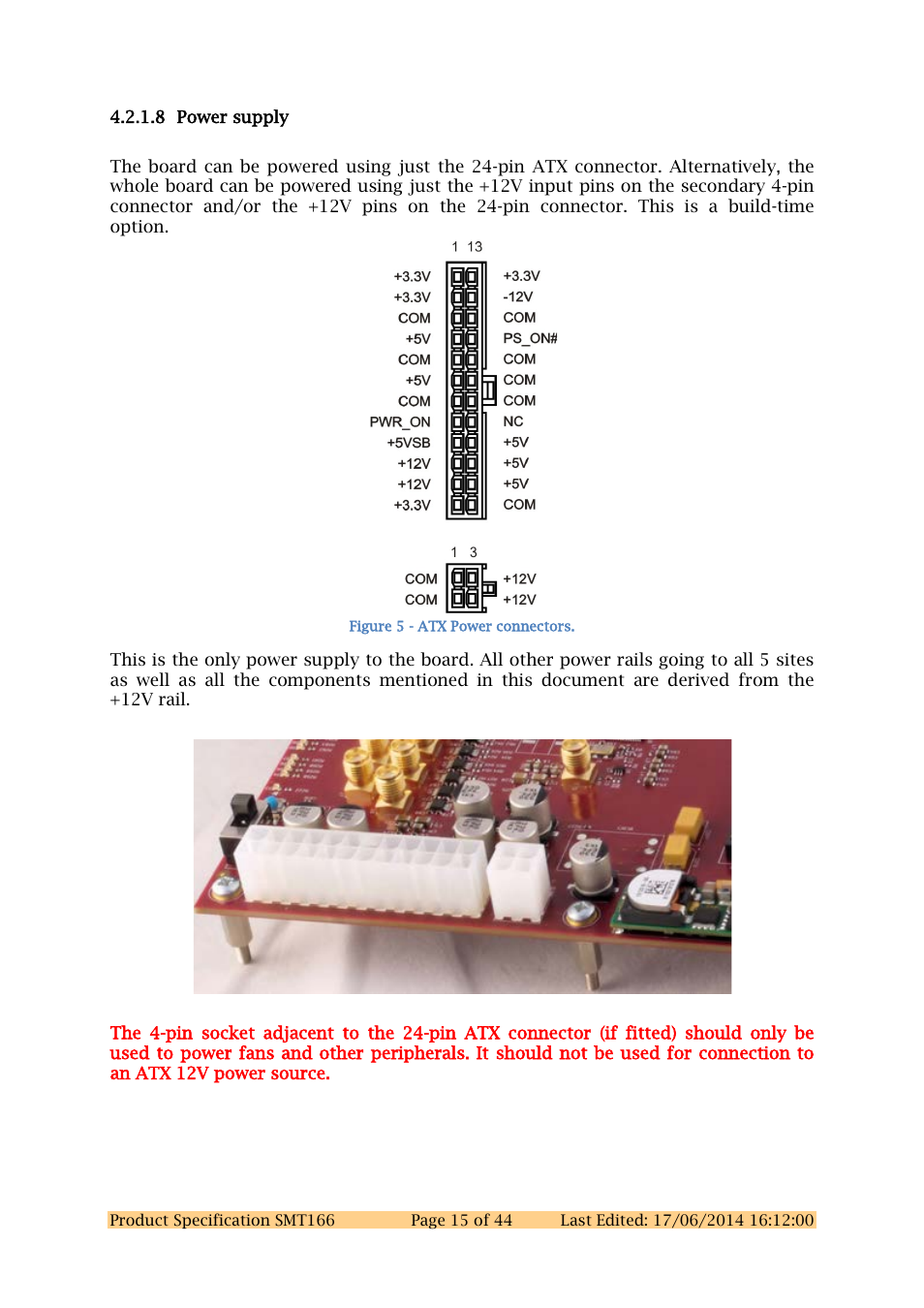 8 power supply | Sundance SMT166 User Manual | Page 15 / 44