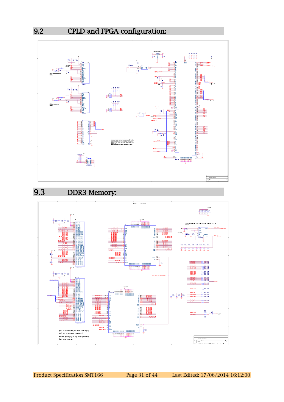 2 cpld and fpga configuration, 3 ddr3 memory | Sundance SMT166 User Manual | Page 31 / 44