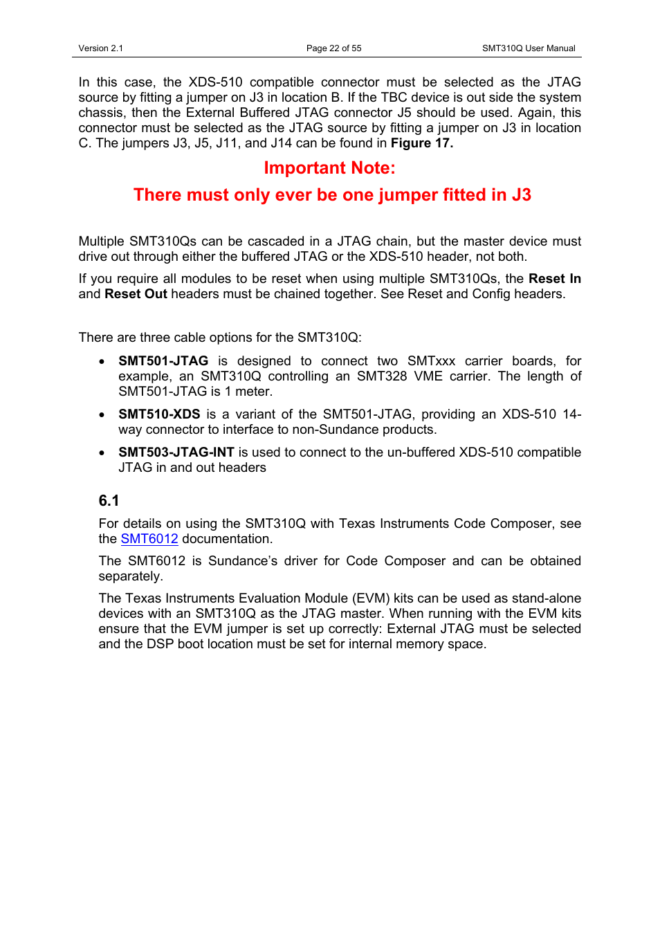 Sundance SMT310Q User Manual | Page 22 / 55