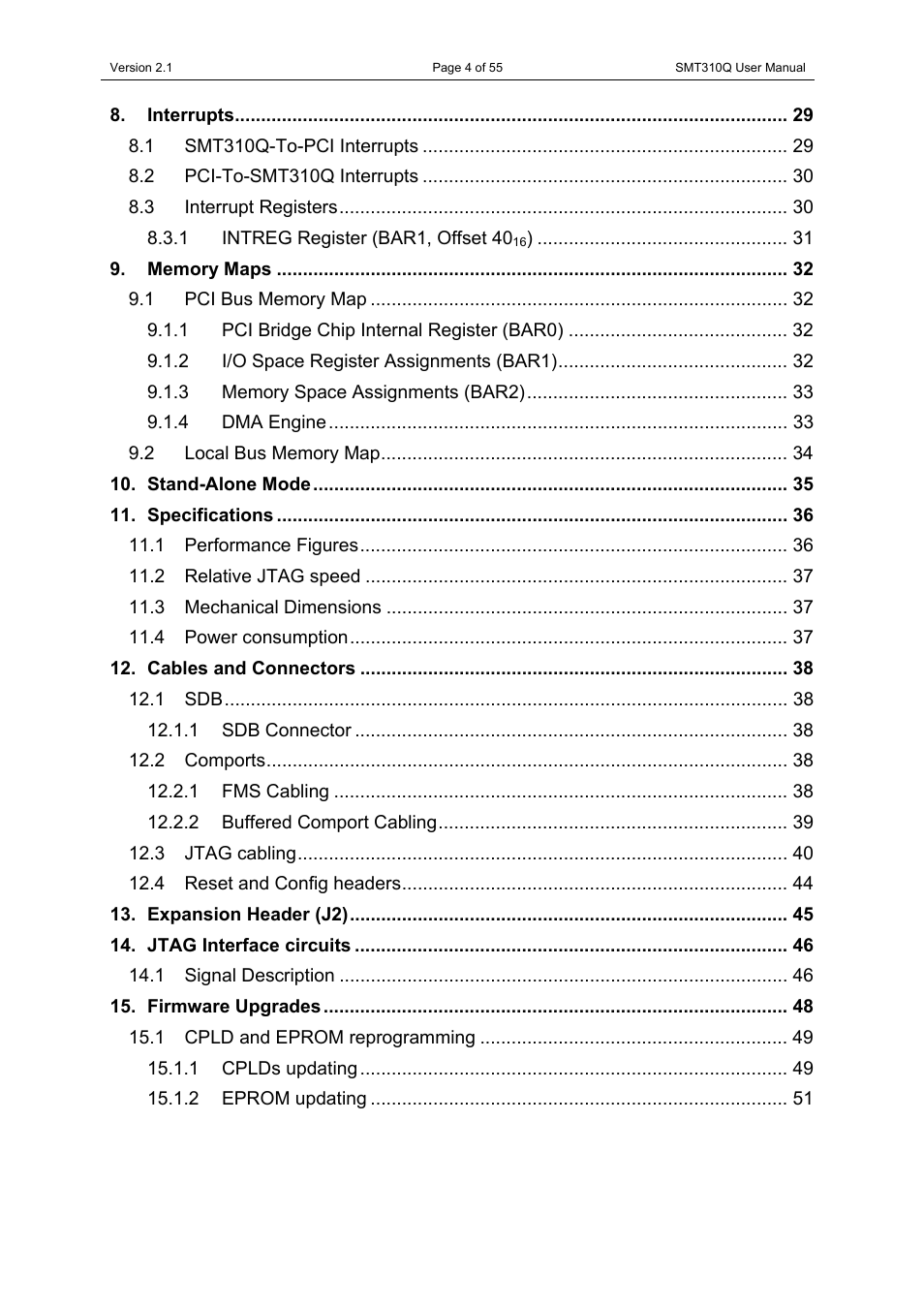 Sundance SMT310Q User Manual | Page 4 / 55