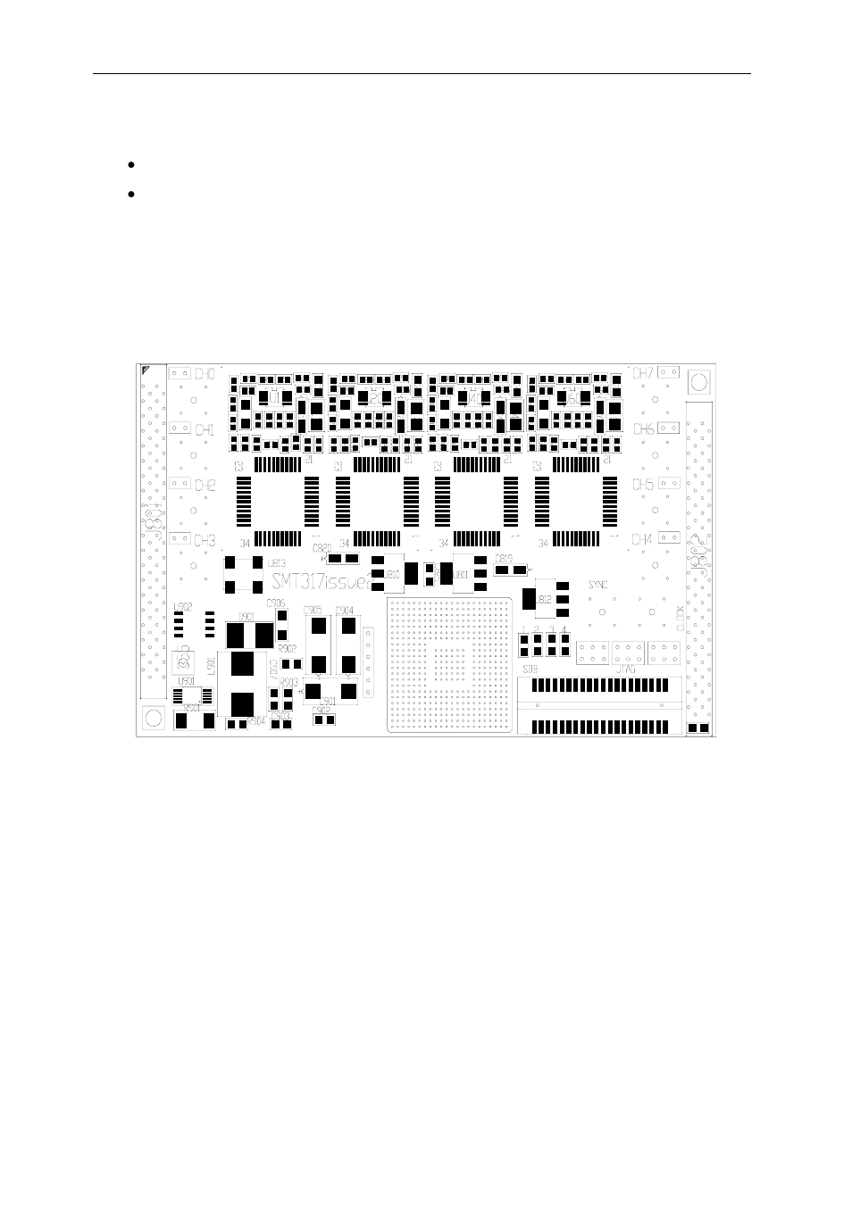 Connectors and jumpers positions, Figure 5: smt317v2 top view | Sundance SMT317 User Manual | Page 17 / 24