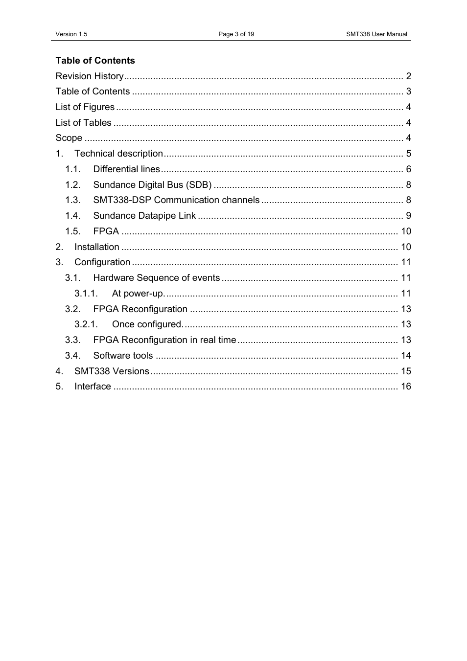 Sundance SMT338 User Manual | Page 3 / 19