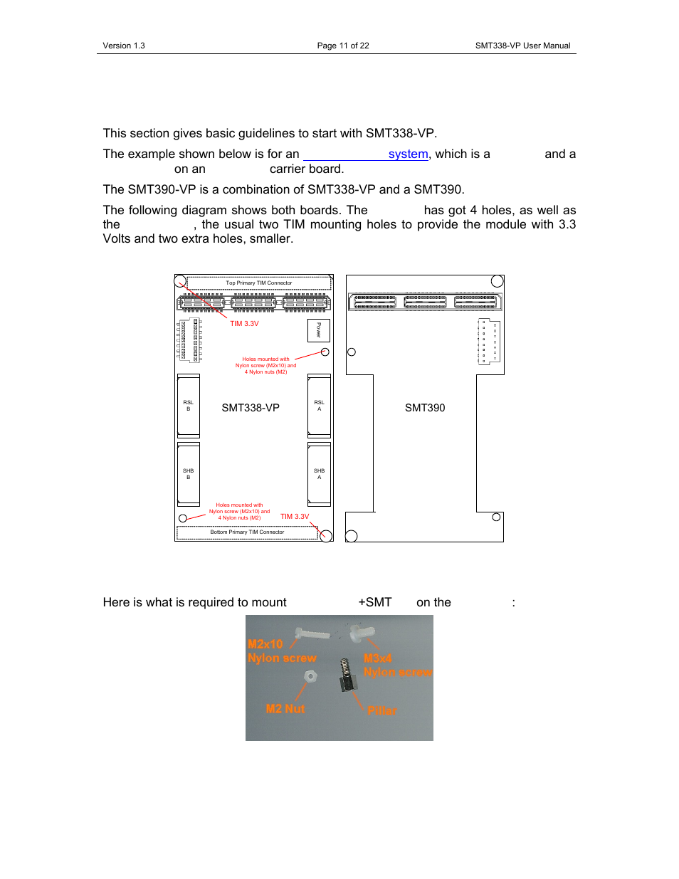 Getting started with smt338-vp | Sundance SMT338-VP User Manual | Page 11 / 22