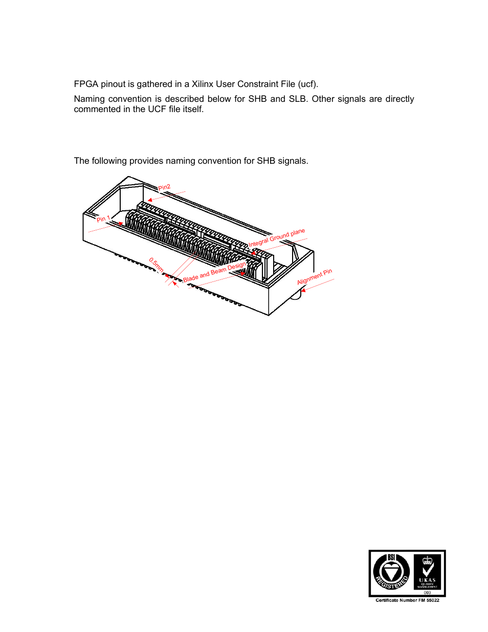 Fpga pinout | Sundance SMT338-VP User Manual | Page 16 / 22