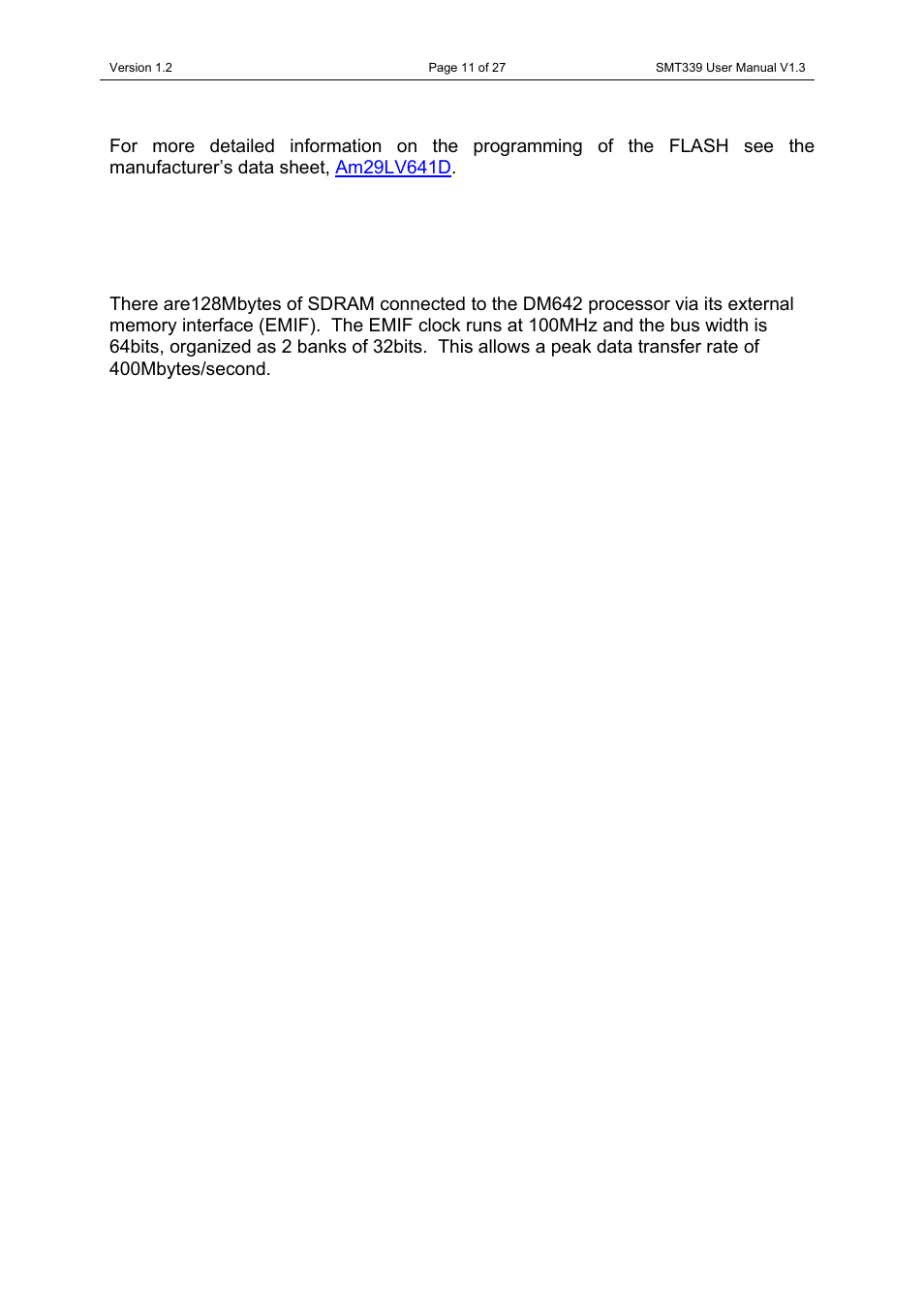 Sundance SMT339 v.1.3 User Manual | Page 11 / 27