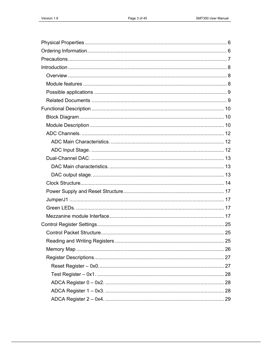 Sundance SMT350 User Manual | Page 3 / 45