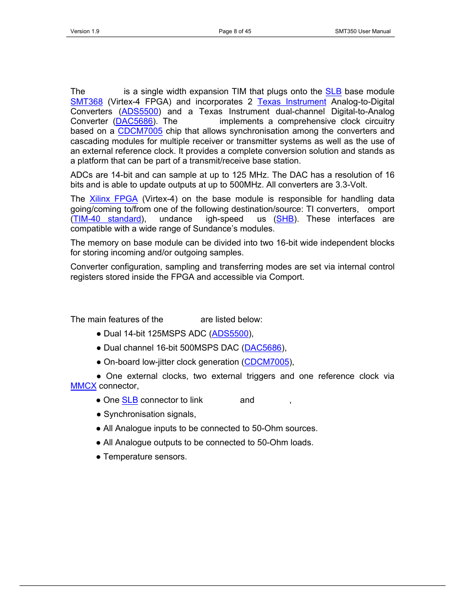 Sundance SMT350 User Manual | Page 8 / 45