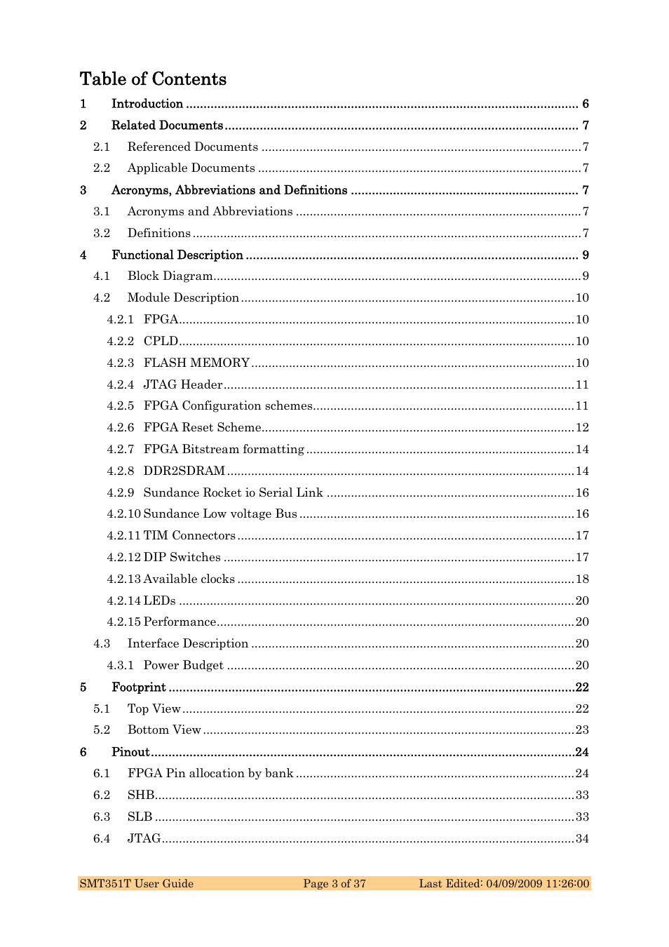 Sundance SMT351T User Manual | Page 3 / 37