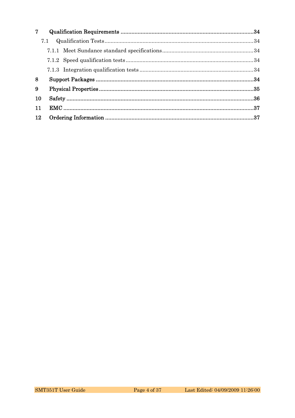 Sundance SMT351T User Manual | Page 4 / 37