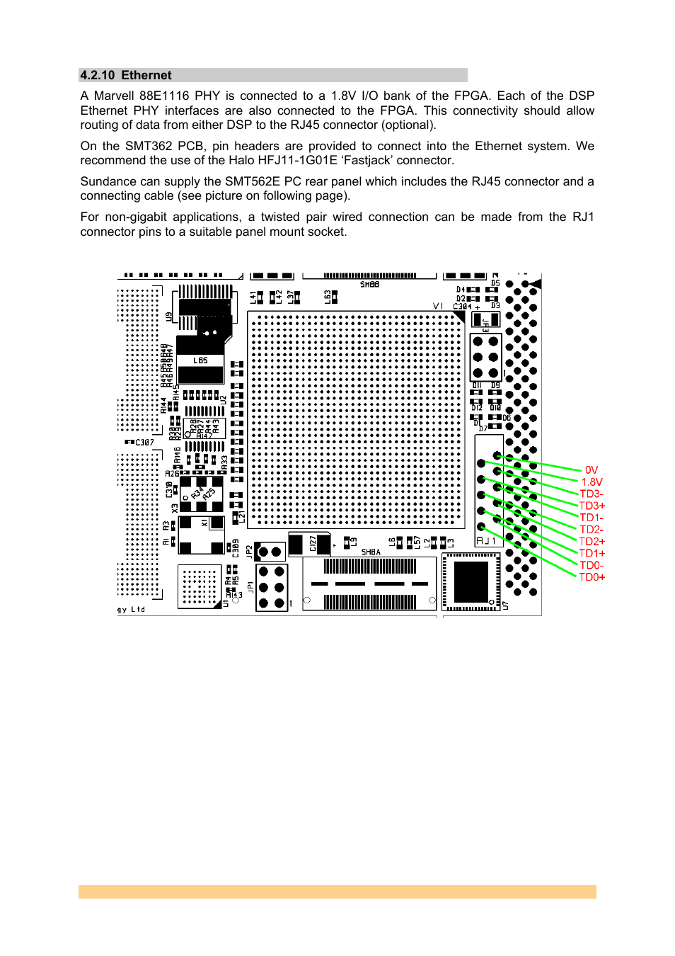 10 ethernet, Ethernet | Sundance SMT362 User Manual | Page 15 / 30
