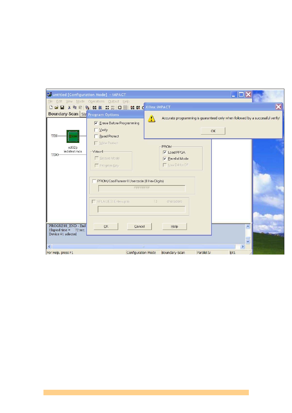 Figure 10: program options | Sundance SMT368 User Manual | Page 17 / 24