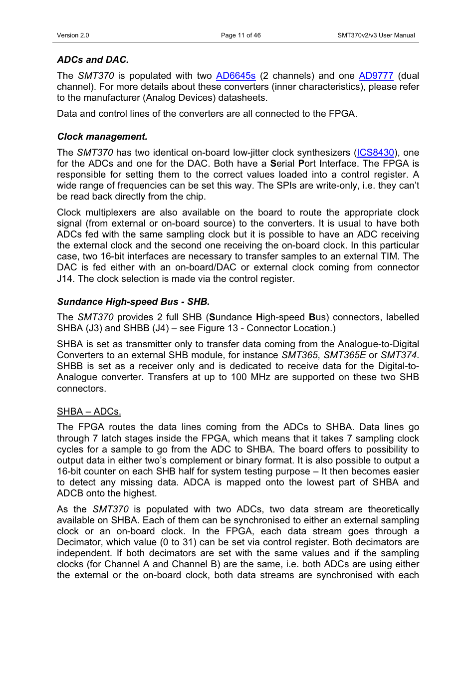 Sundance SMT370v2 User Manual | Page 11 / 46