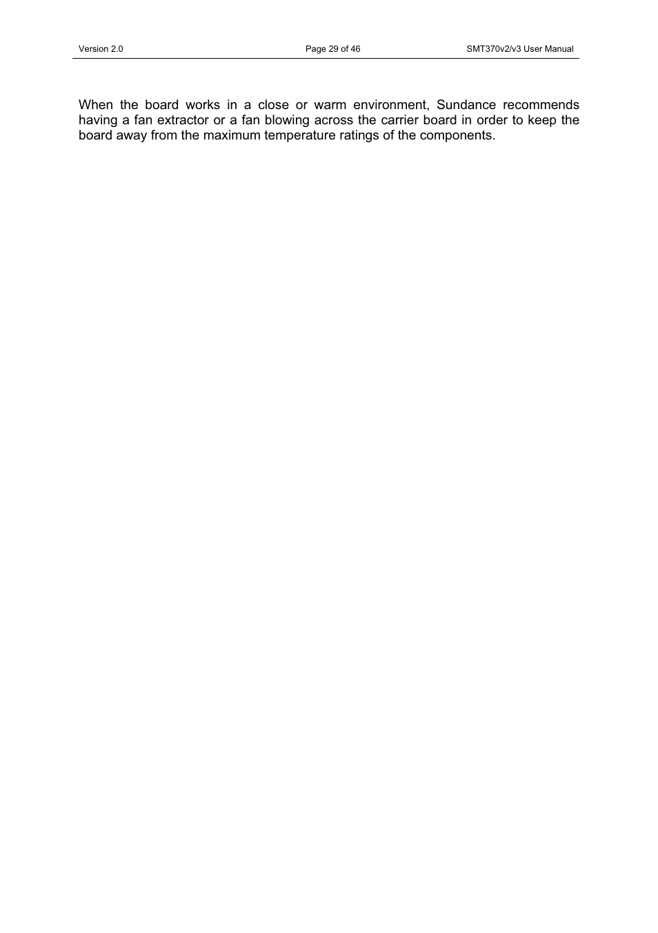 Sundance SMT370v2 User Manual | Page 29 / 46