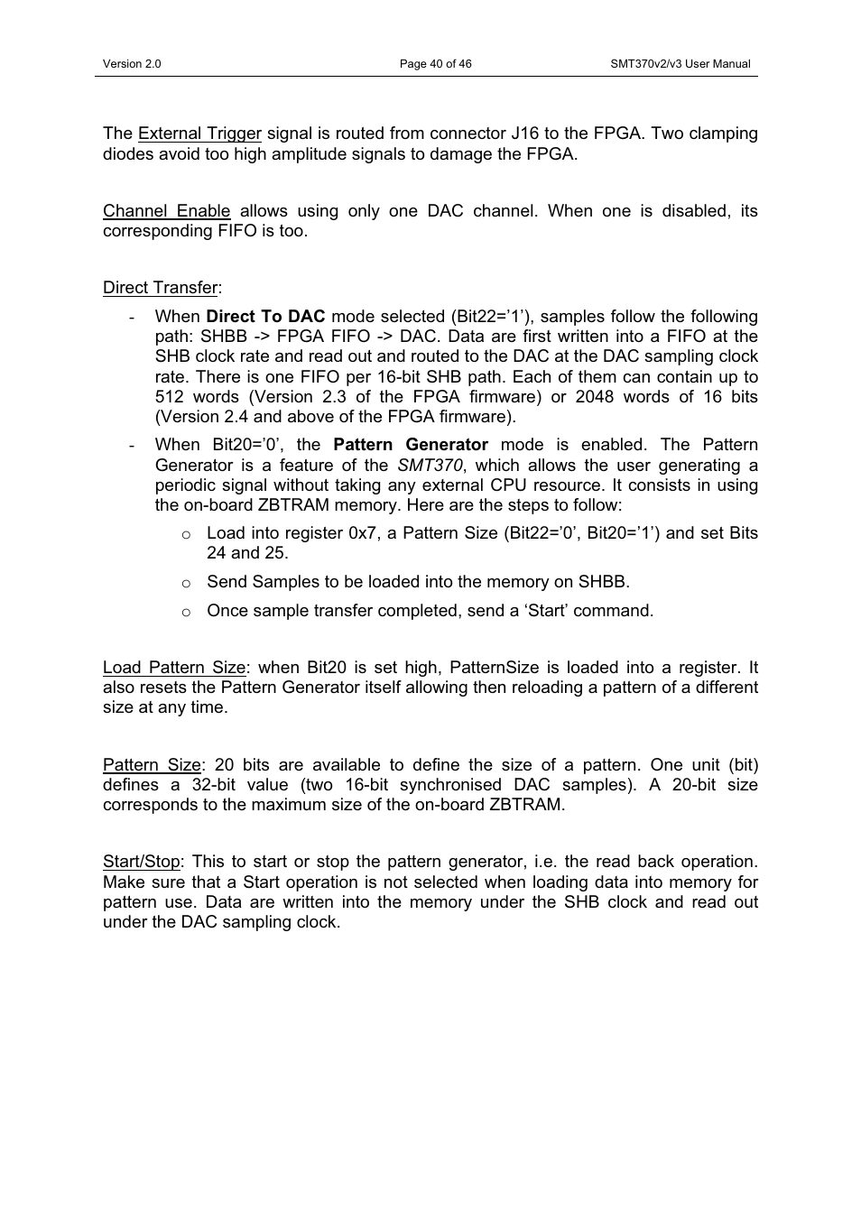 Sundance SMT370v2 User Manual | Page 40 / 46