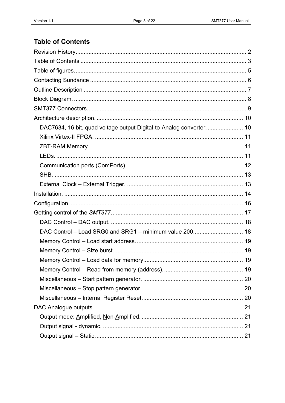Sundance SMT377 User Manual | Page 3 / 22