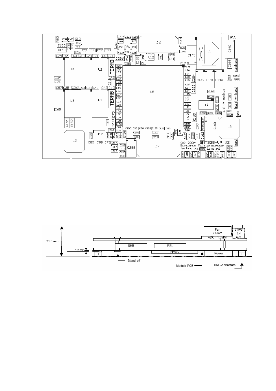 4 smt381 pcb view | Sundance SMT381 2004 User Manual | Page 54 / 81