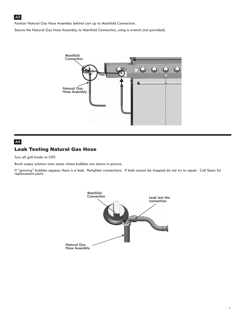 Char-Broil NATURAL GAS CONVERSION KIT 7116572 User Manual | Page 7 / 24