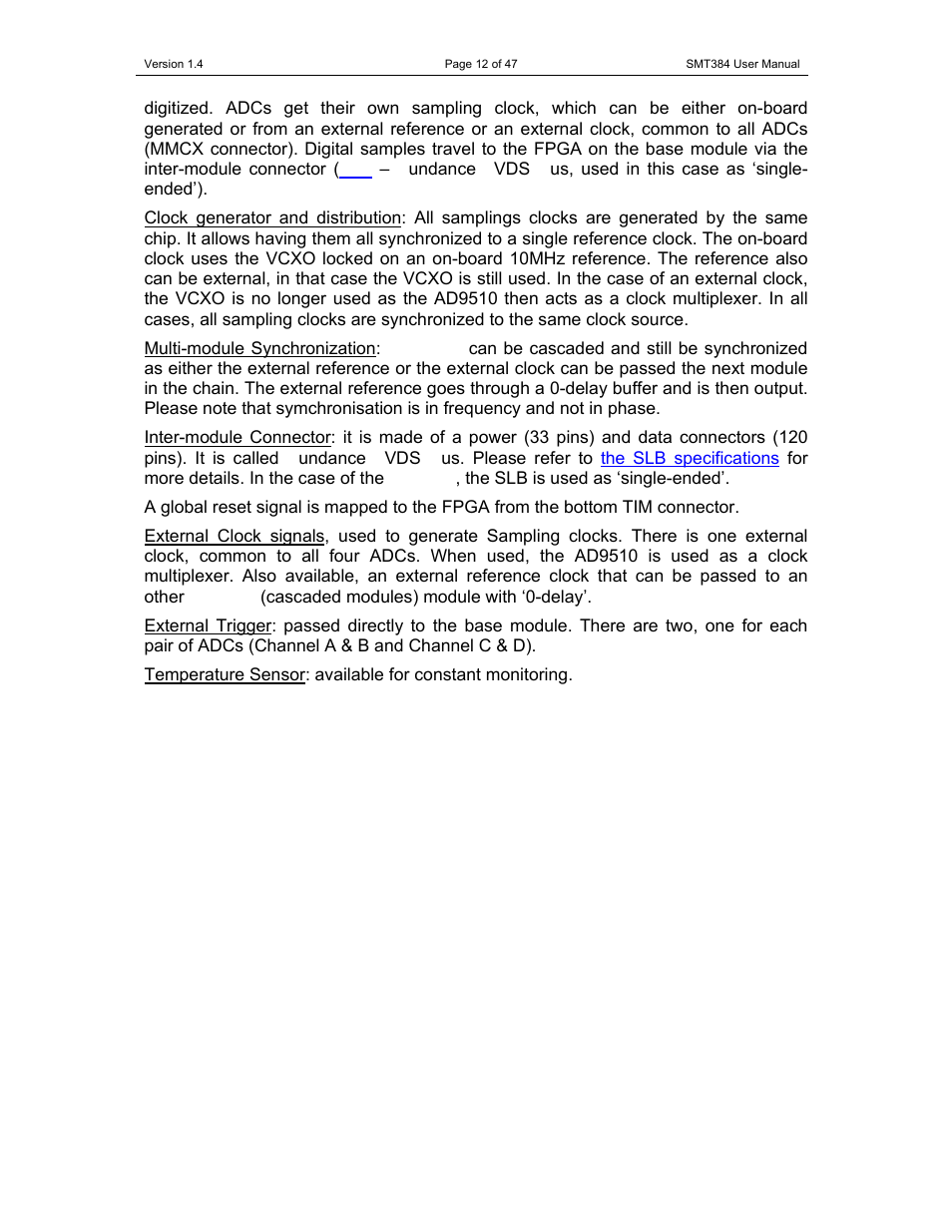 Sundance SMT384 User Manual | Page 12 / 47