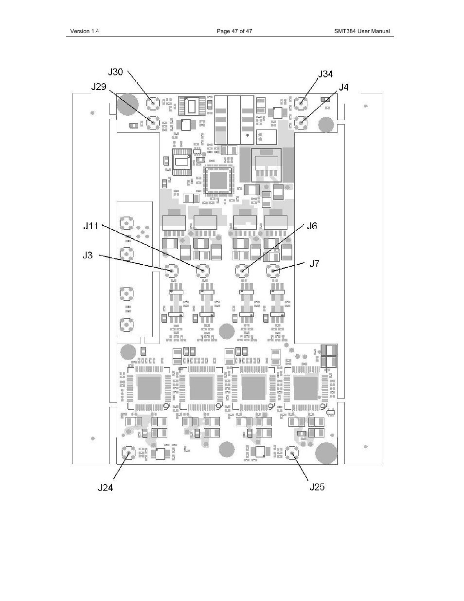 Location on the board | Sundance SMT384 User Manual | Page 47 / 47