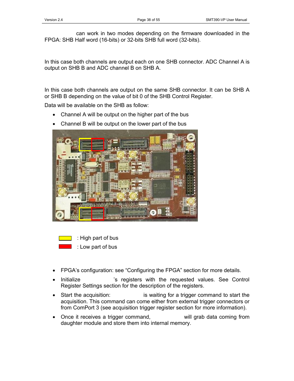 Setting-up an acquisition | Sundance SMT390-VP User Manual | Page 38 / 55