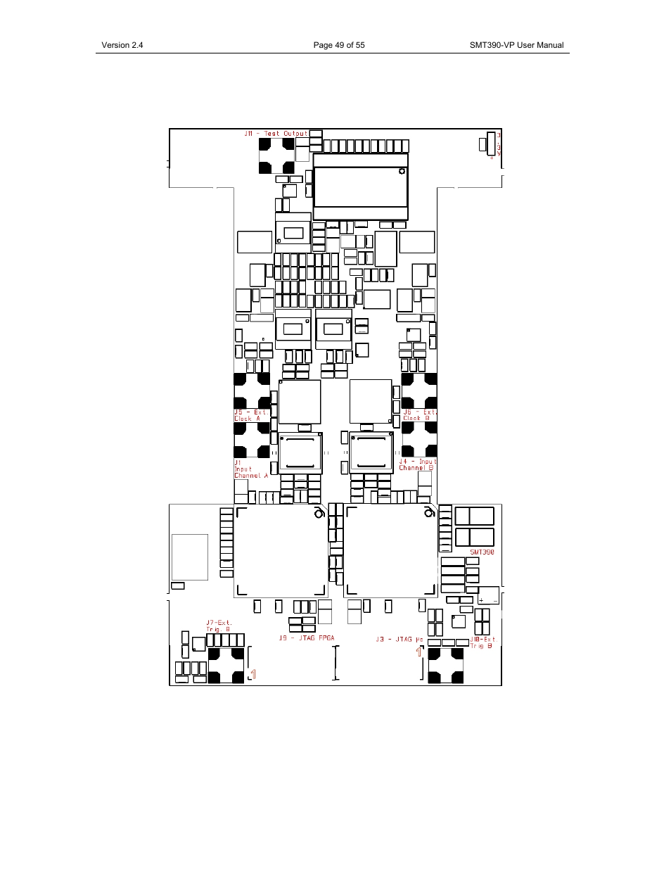 Connector location | Sundance SMT390-VP User Manual | Page 49 / 55