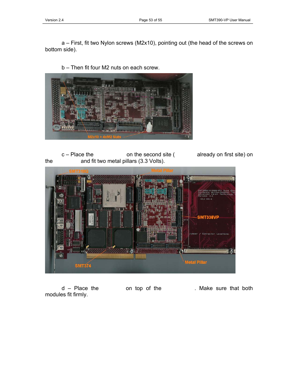 Sundance SMT390-VP User Manual | Page 53 / 55