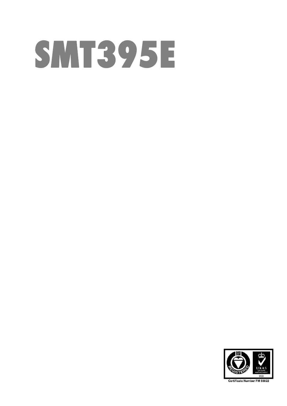 Sundance SMT395E User Manual | 30 pages