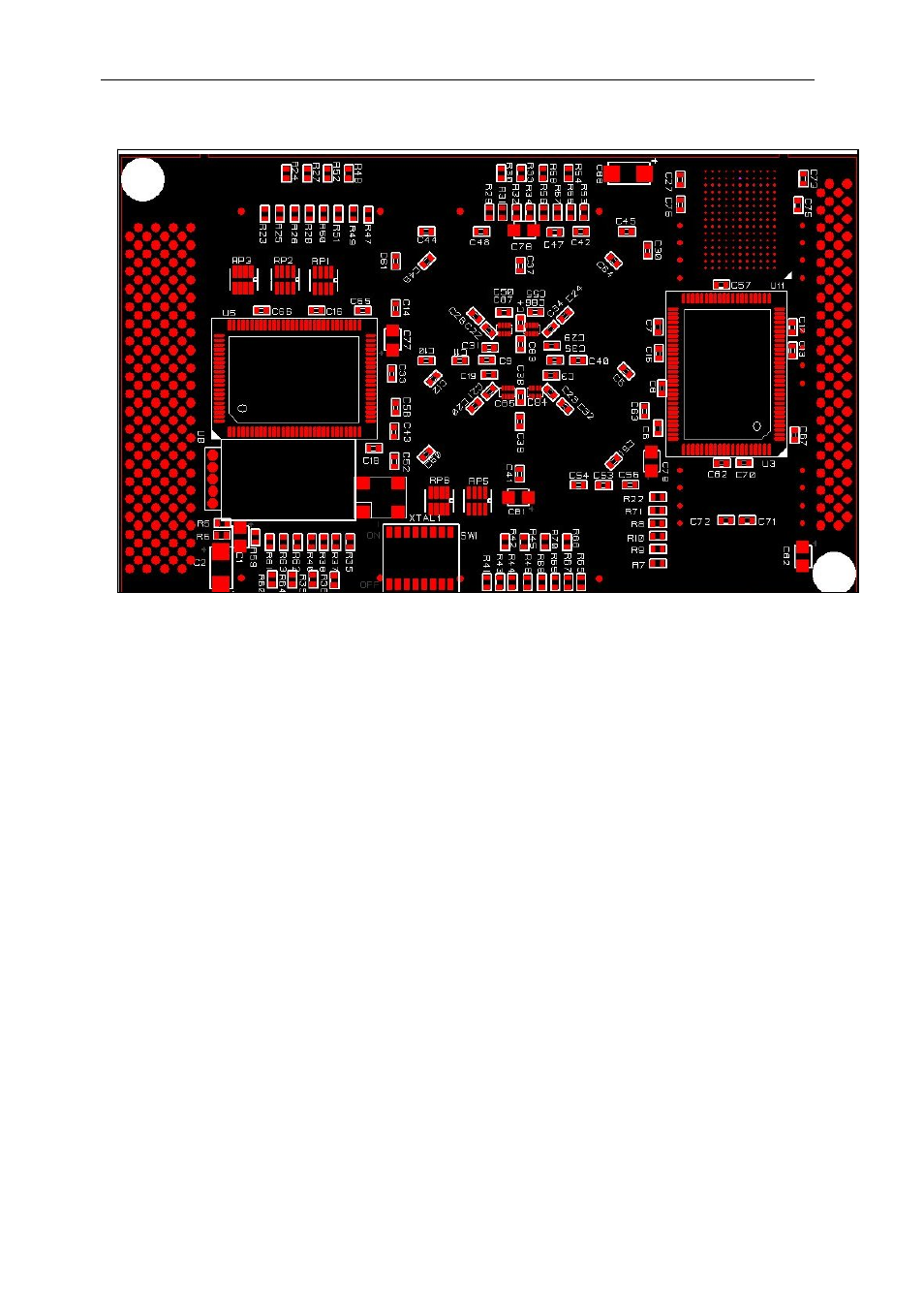 Figure 20: smt398 components placement-bottom view, Figure 20: smt398, Components placement-bottom view | Sundance SMT398 User Manual | Page 47 / 52