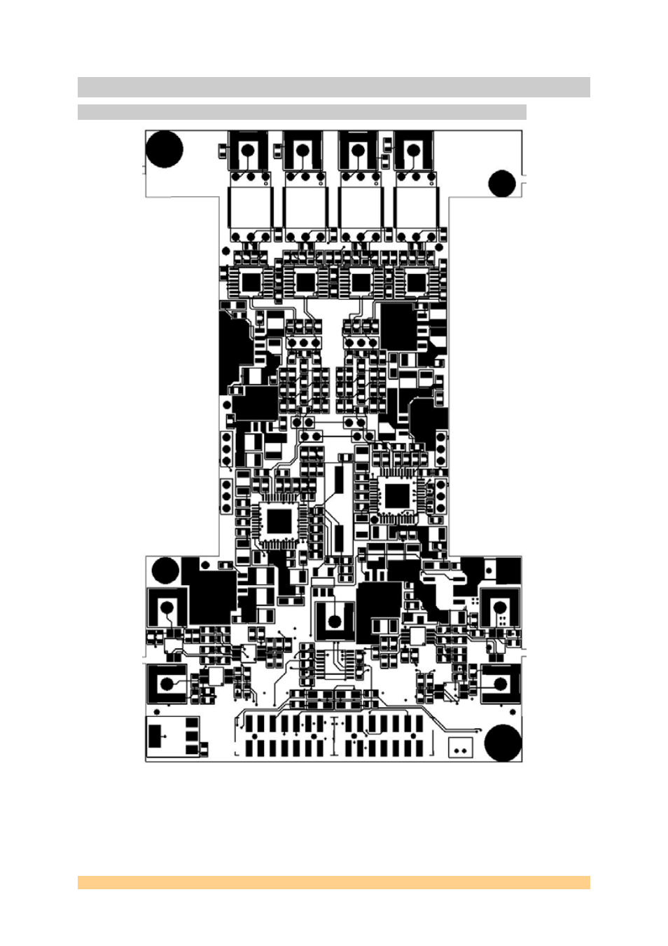 6 pcb layout, 1 top view, Pcb layout | Top view, Figure 10 - layout - top side | Sundance SMT399-160 User Manual | Page 33 / 39