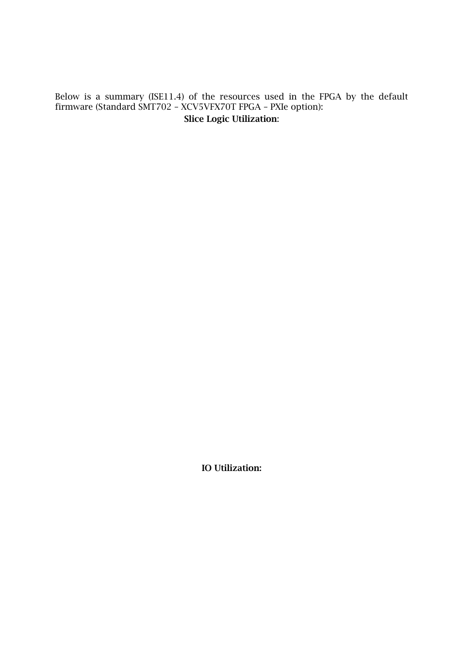3 resources used – xcv5fx70t | Sundance SMT702 User Manual | Page 15 / 67