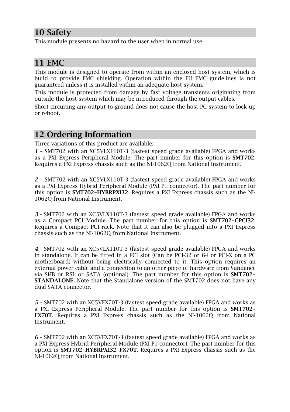 Sundance SMT702 User Manual | Page 66 / 67