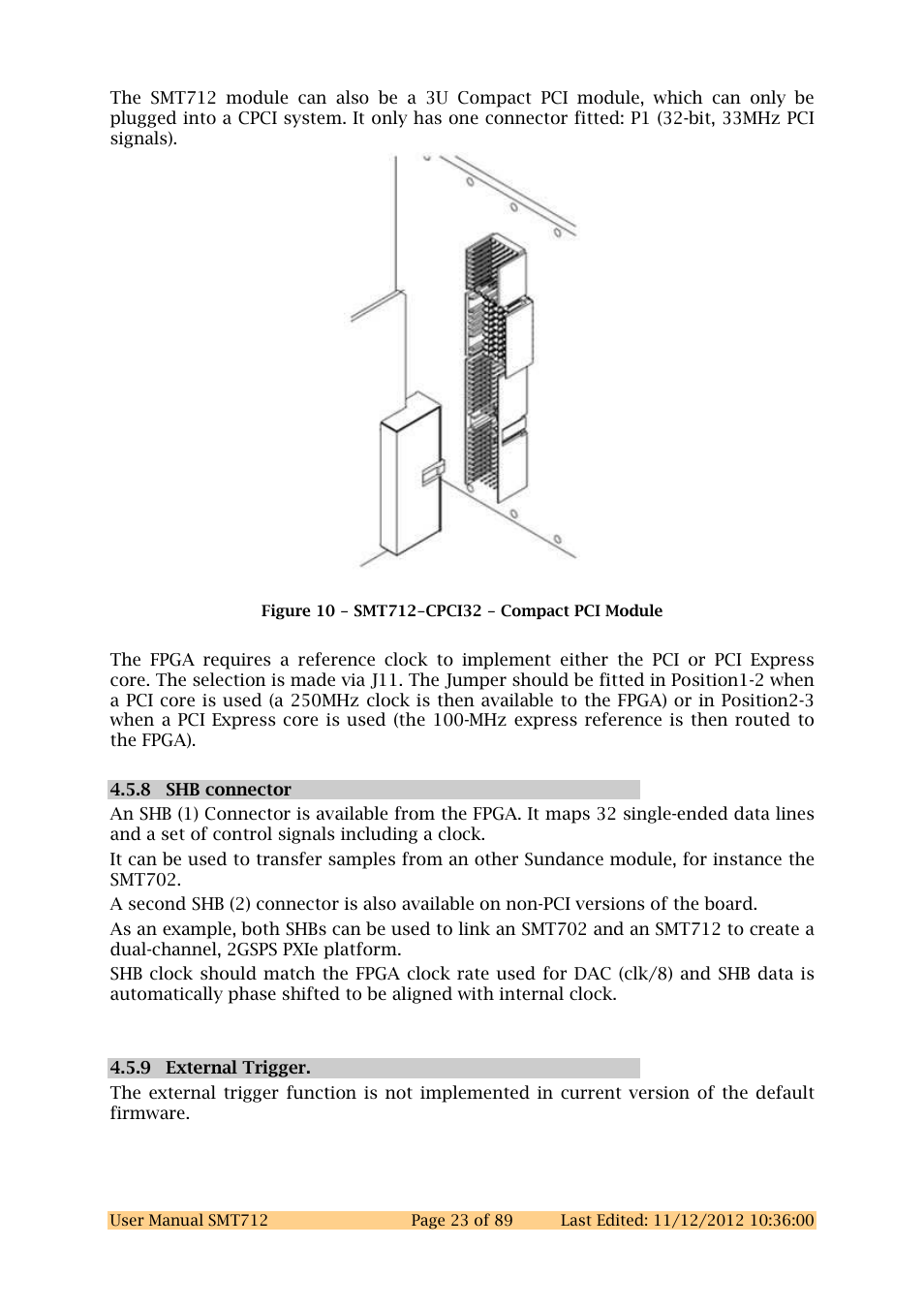 Sundance SMT712 User Manual | Page 23 / 89