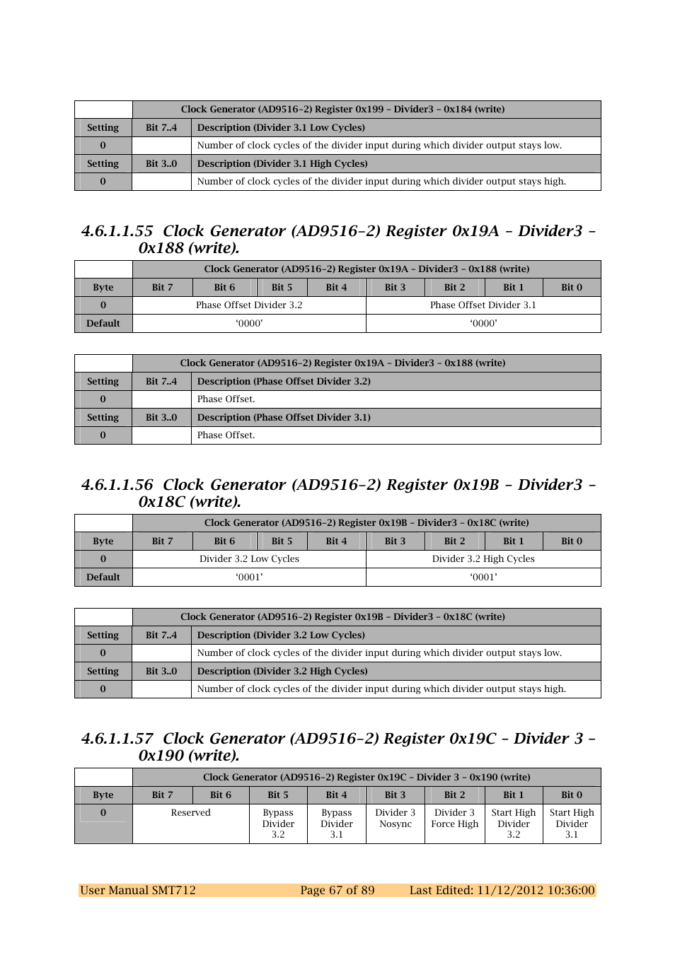 Sundance SMT712 User Manual | Page 67 / 89