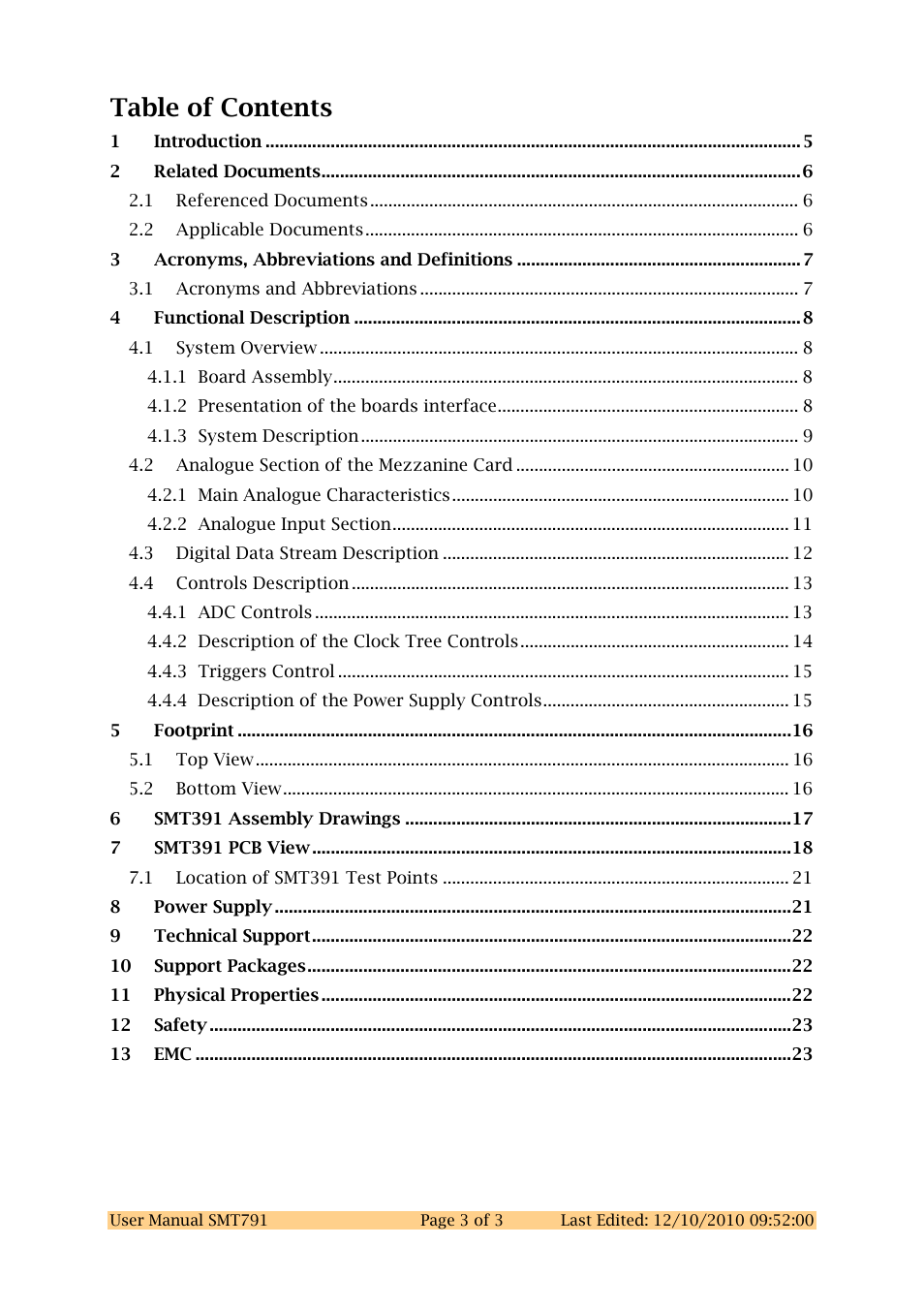 Sundance SMT791 User Manual | Page 3 / 23