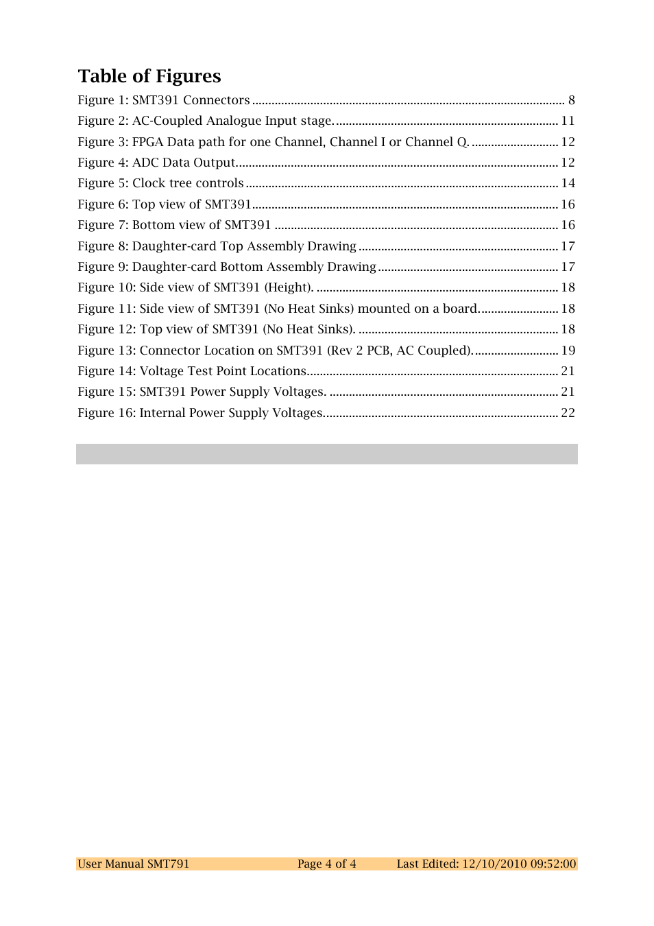 Table of figures | Sundance SMT791 User Manual | Page 4 / 23