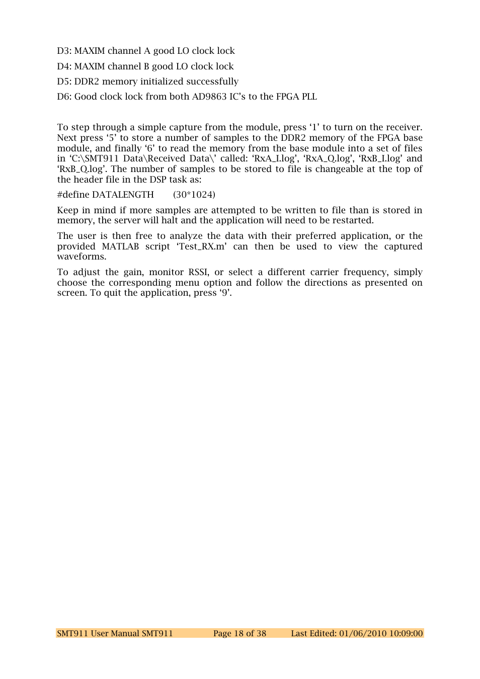 Sundance SMT911 User Manual | Page 18 / 38