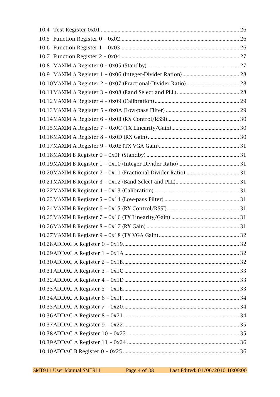 Sundance SMT911 User Manual | Page 4 / 38