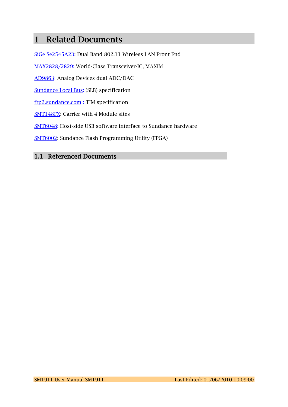Sundance SMT911 User Manual | Page 7 / 38