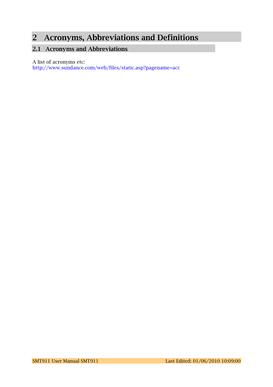 Sundance SMT911 User Manual | Page 8 / 38