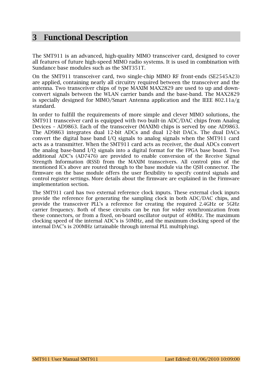 Sundance SMT911 User Manual | Page 9 / 38