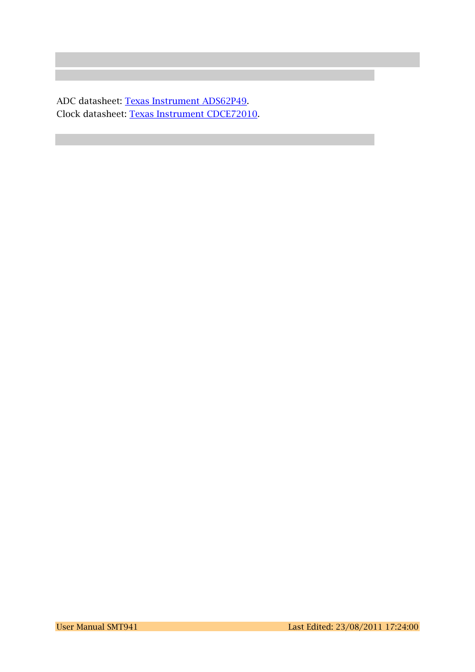 1 related documents | Sundance SMT941 User Manual | Page 7 / 43