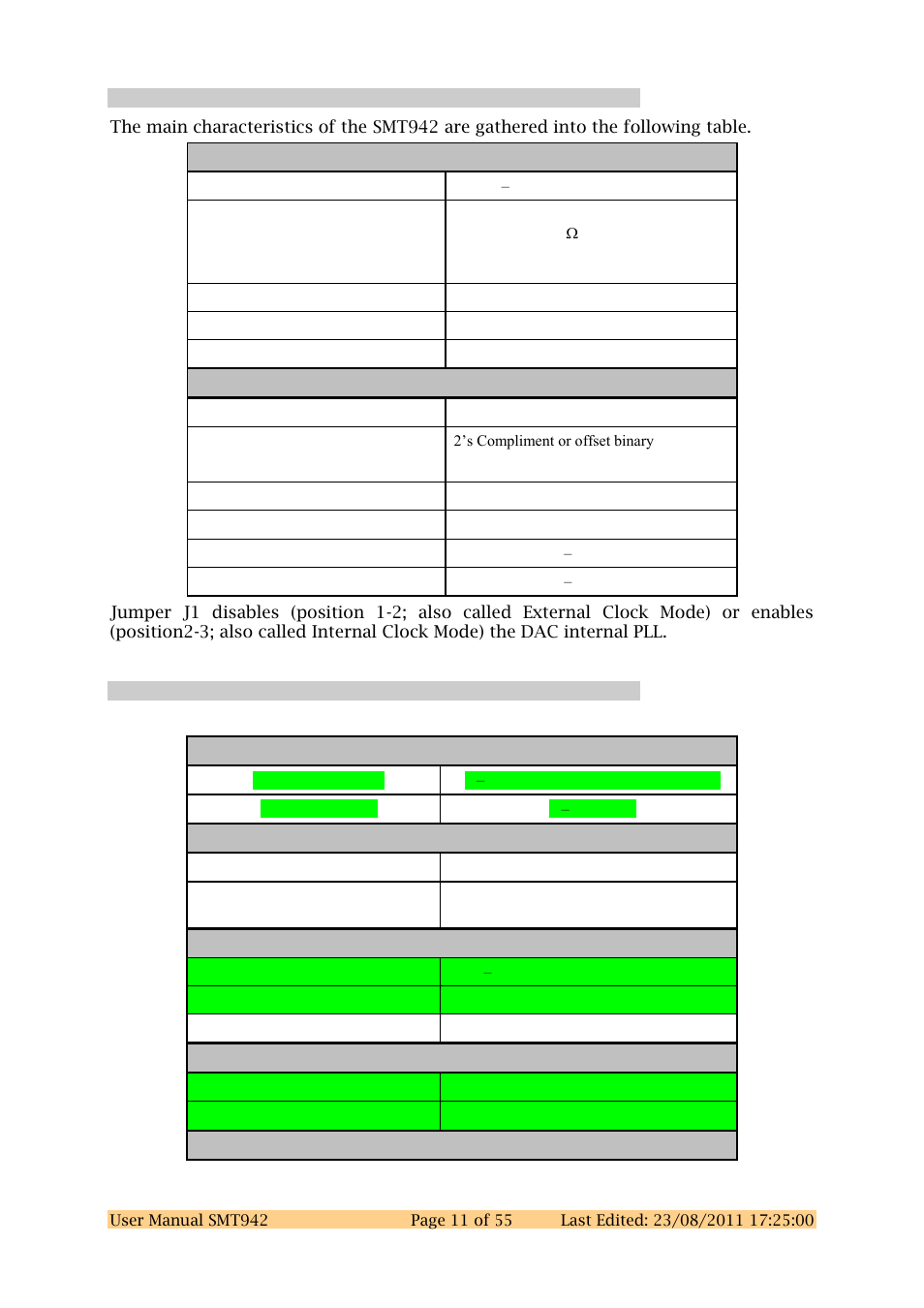 Sundance SMT942 User Manual | Page 11 / 55
