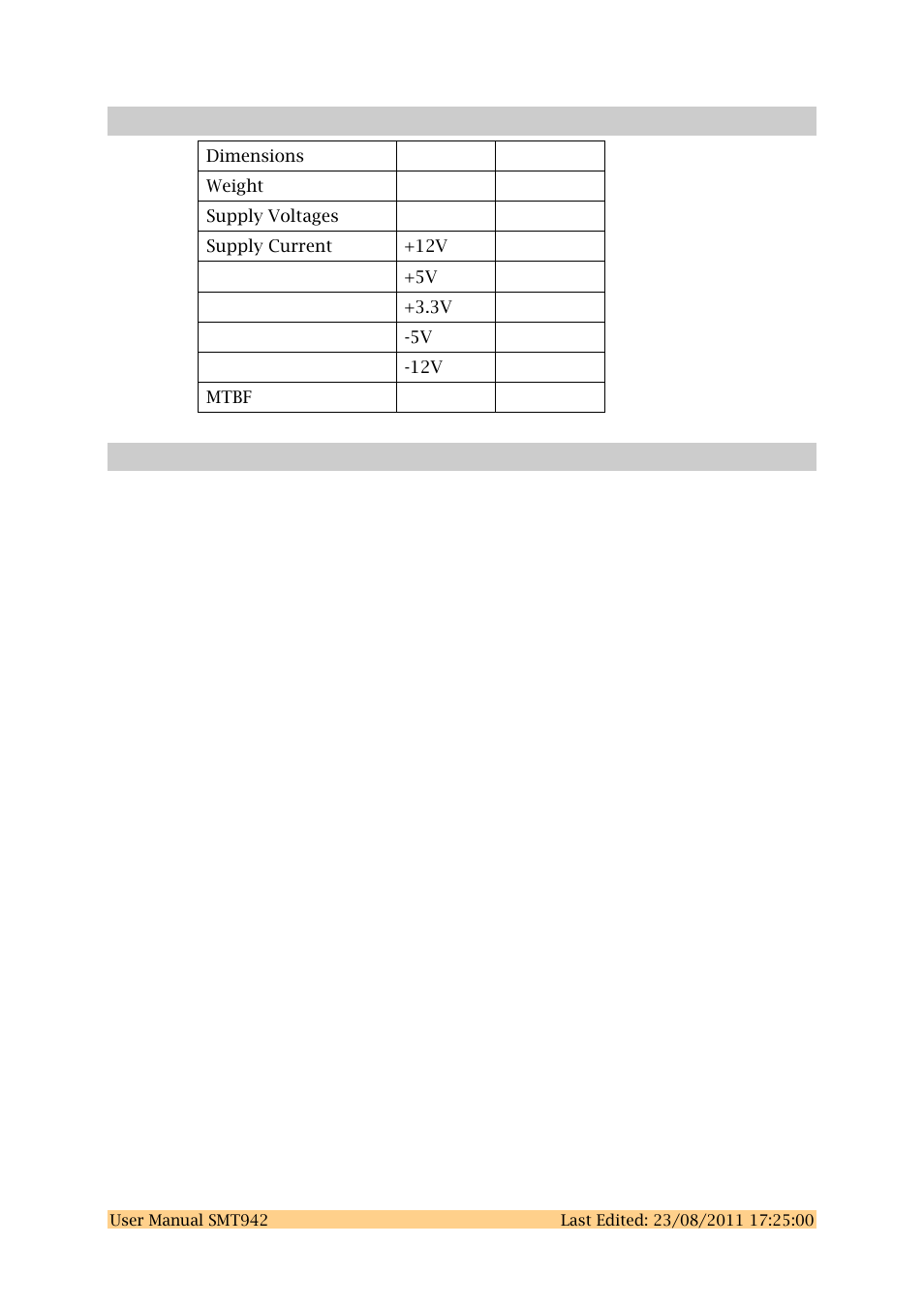 8 physical properties | Sundance SMT942 User Manual | Page 53 / 55