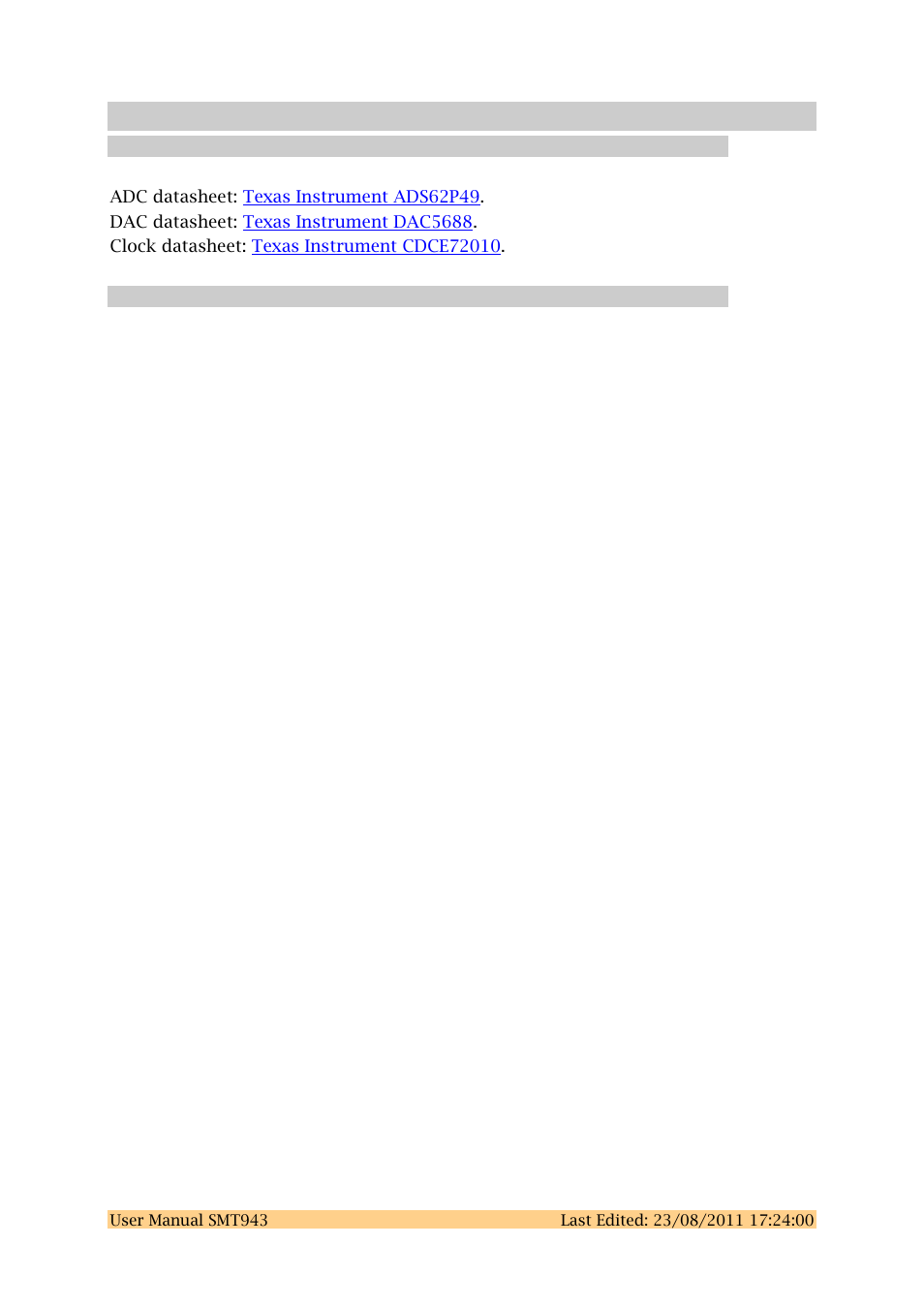 2 related documents | Sundance SMT943 User Manual | Page 7 / 54